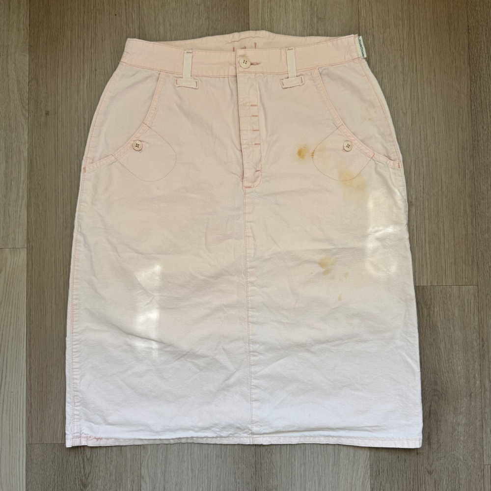 1980s Baby Pink Utility Skirt